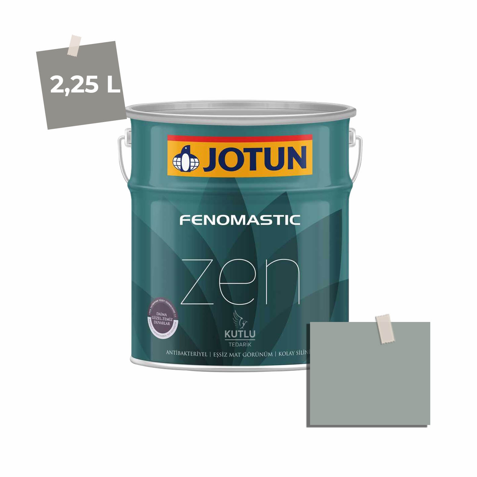 Jotun Fenomastic Zen Mat 2,25 Lt 6350 Soft Teal Ncs 3706-B93G