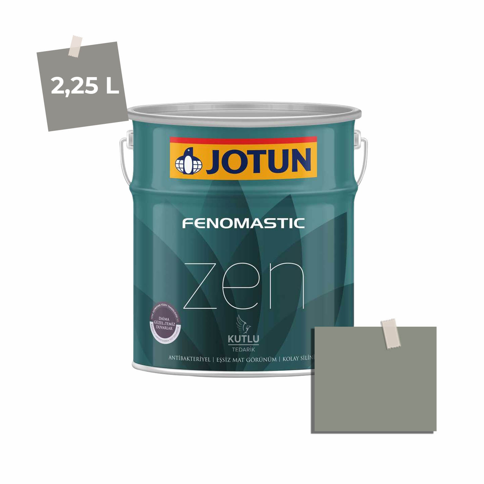 Jotun Fenomastic Zen Mat 2,25 Lt 7629 Antique Green Ncs 4708-G34Y