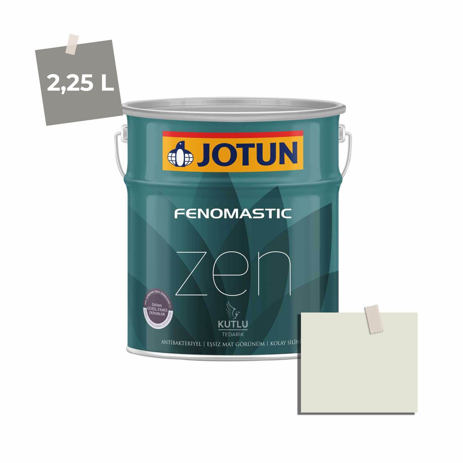 Jotun Fenomastic Zen Mat 2,25 Lt 8282 White Pepper Hvit Pepper Ncs 1102-G95Y