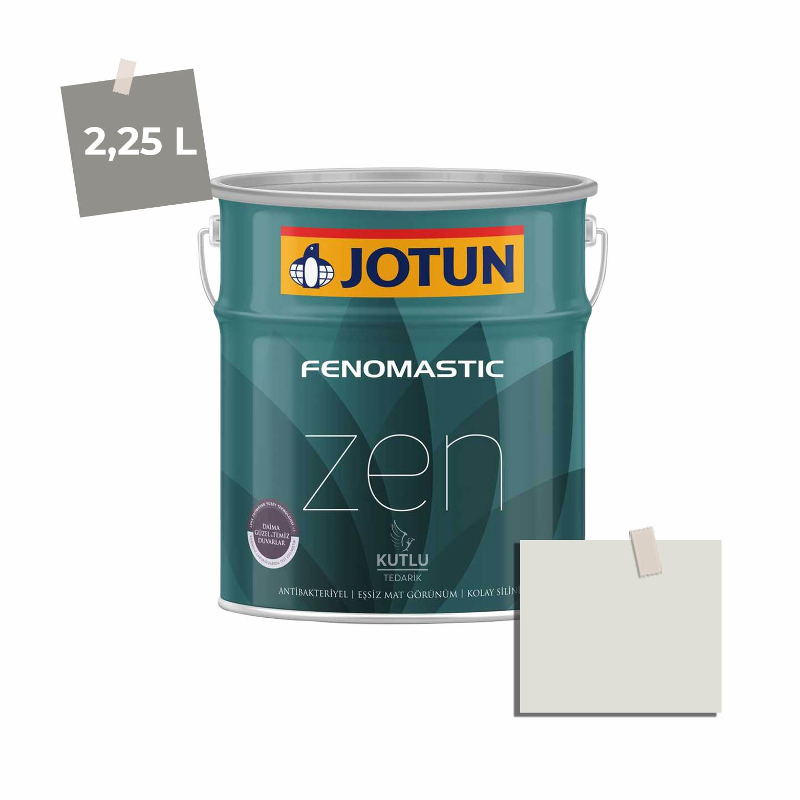 Jotun Fenomastic Zen Mat 2,25 Lt 8394 White Poetry Hvit Poesi Ncs 1102-G60Y