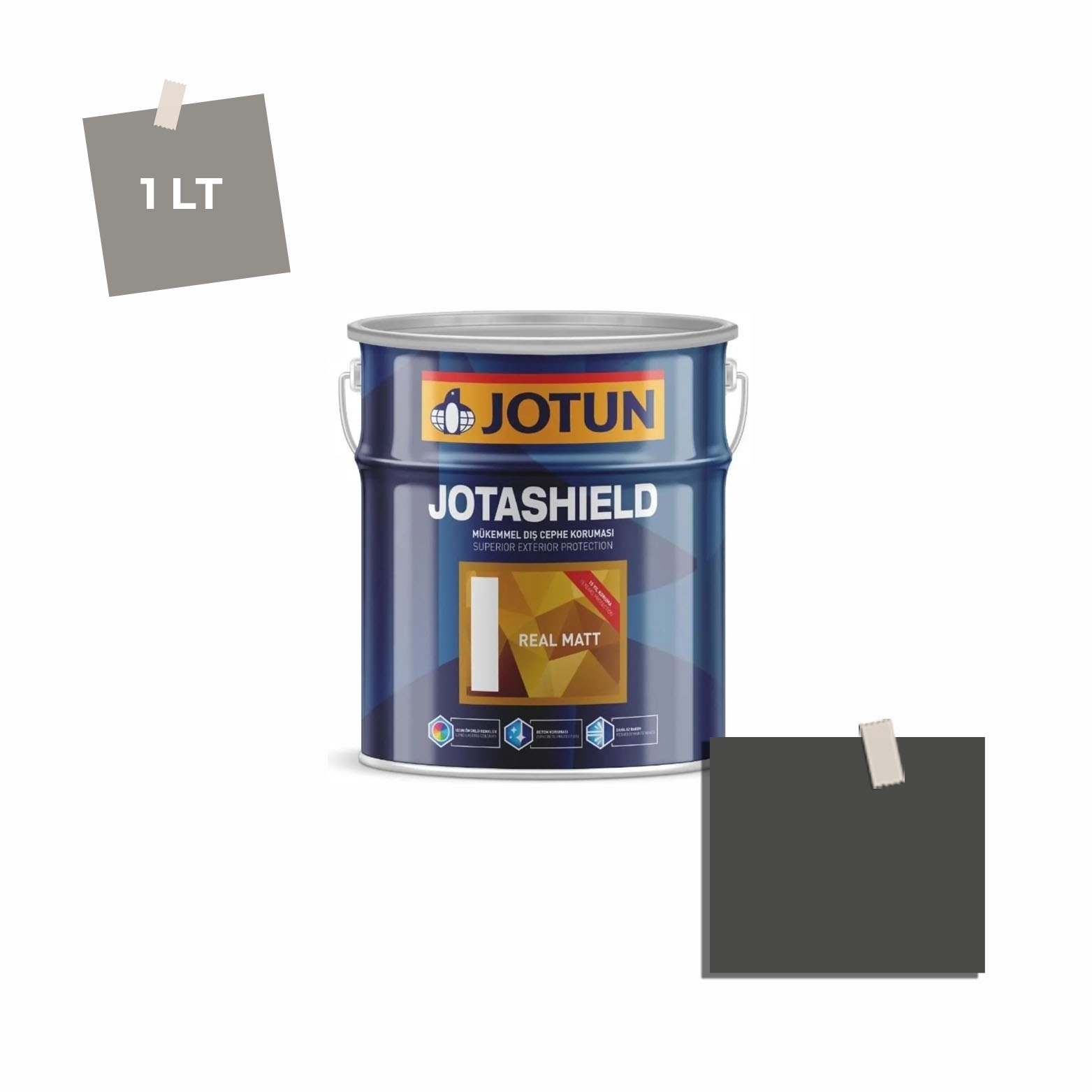 Jotun Jotashield Real Matt 1 Lt Blackened Black 9938 Ncs S8500-N