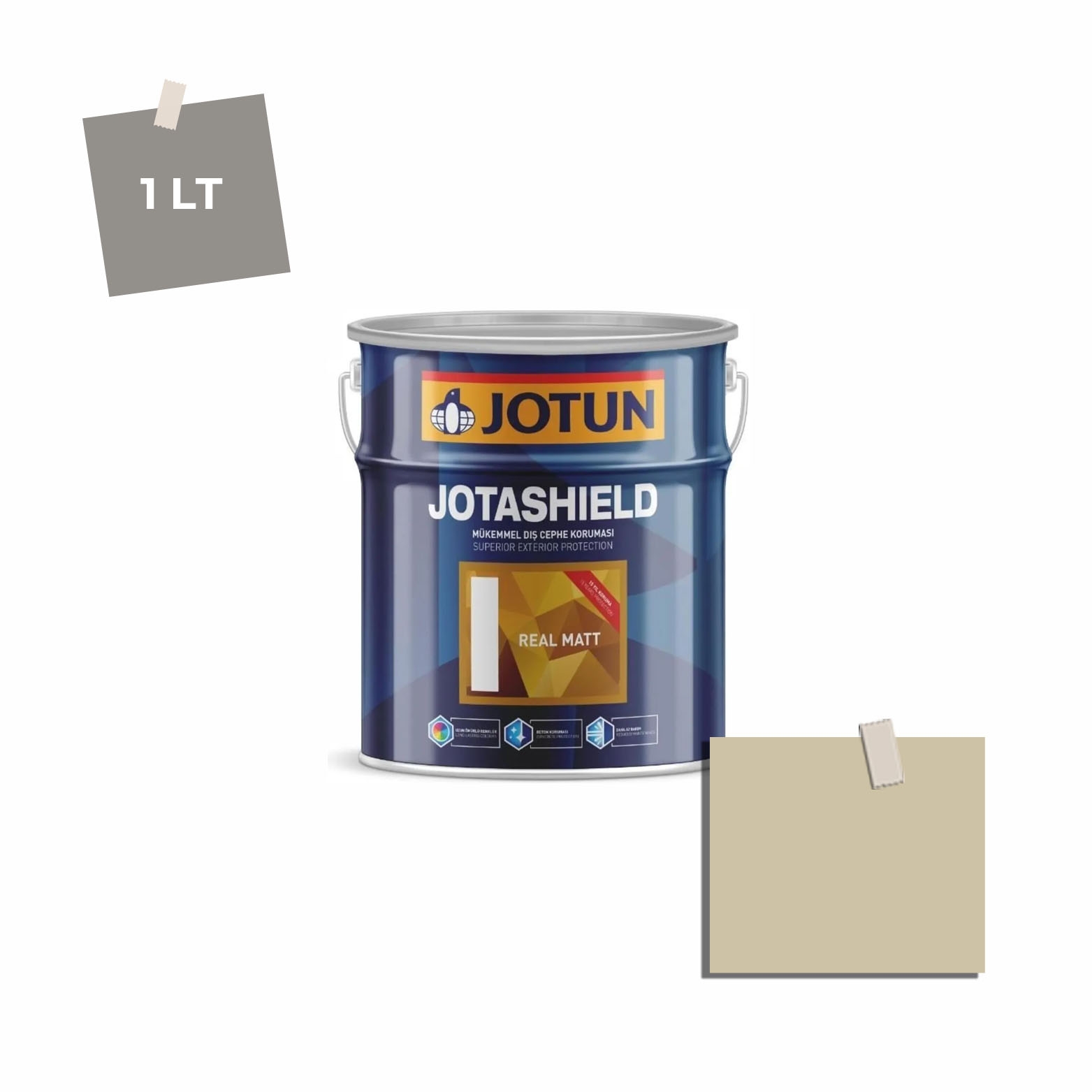 Jotun Jotashield Real Matt 1 Lt Buried Treasure 8357 Ncs S2010-G90Y