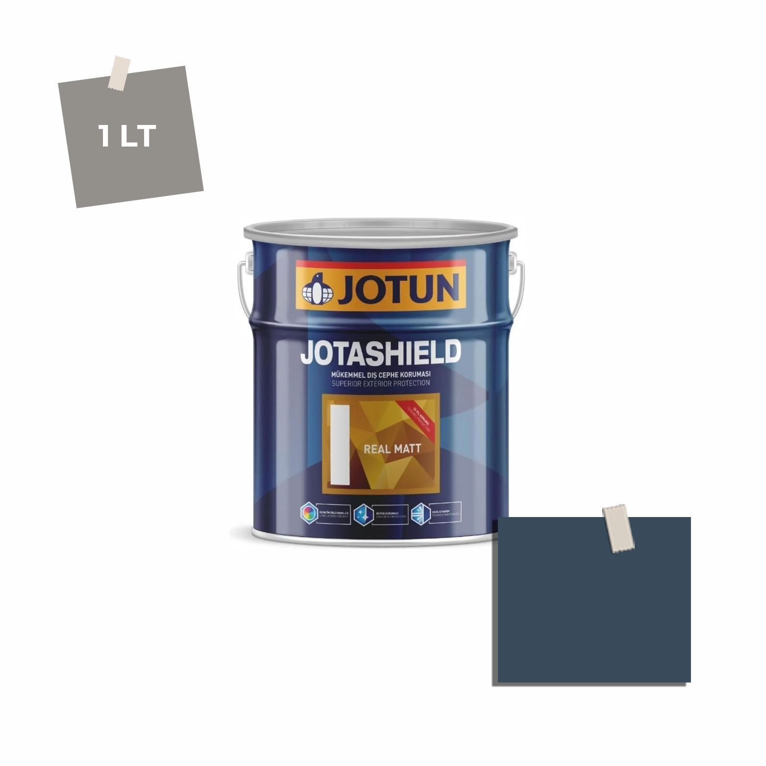 Jotun Jotashield Real Matt 1 Lt The Abyss 4400 Ncs S7020-R90B