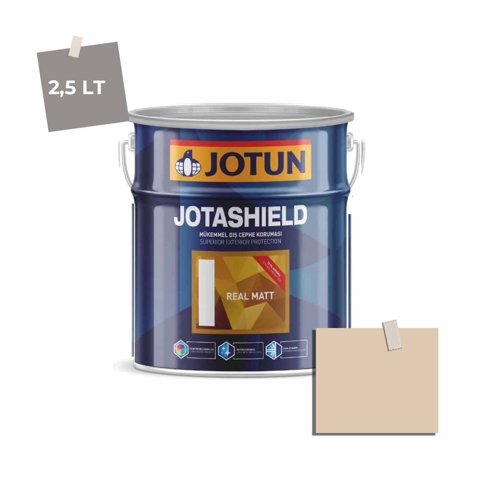 Jotun Jotashield Real Matt 2,25 Lt Antique Beige 10410 Ncs S1510-Y30R