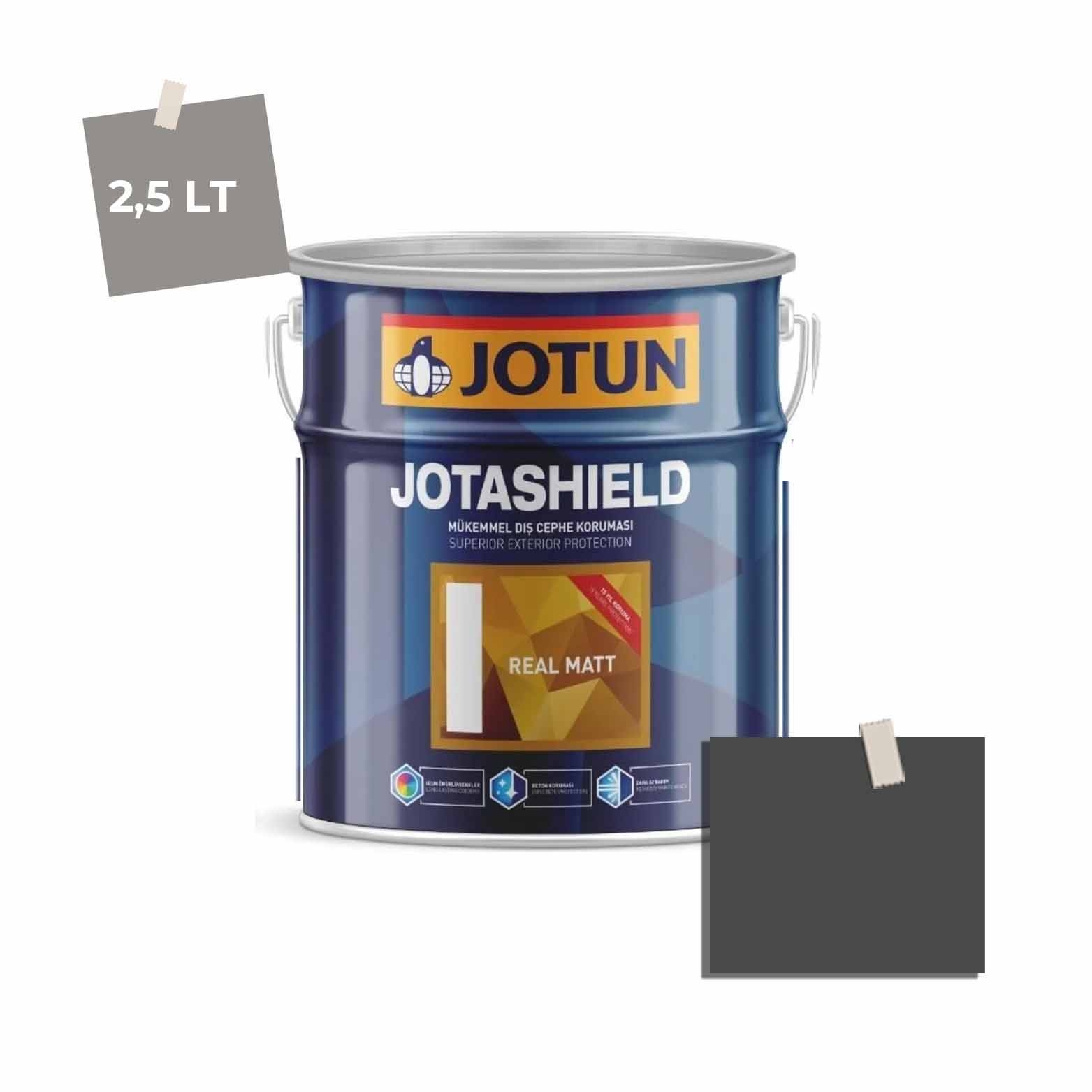 Jotun Jotashield Real Matt 2,25 Lt Blackened Black 9938 Ncs S8500-N