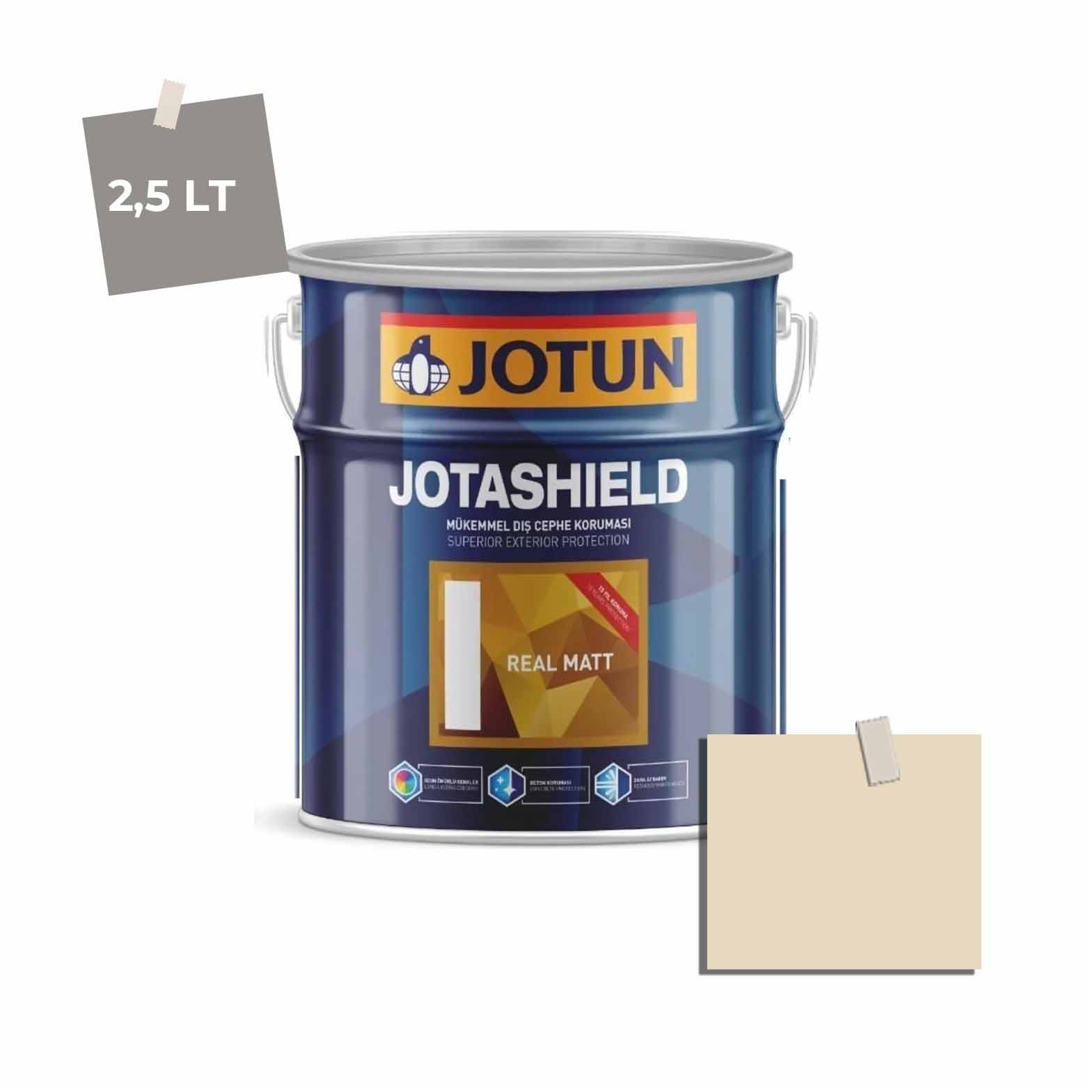 Jotun Jotashield Real Matt 2,25 Lt Cashew Fruit 1128 Ncs 1208-Y14R