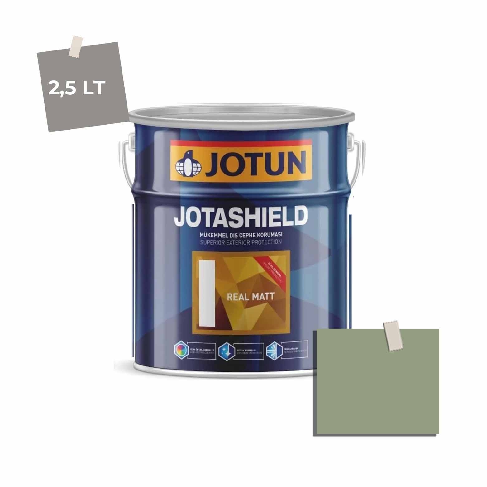 Jotun Jotashield Real Matt 2,25 Lt Cypress 7040 Ncs 3718-G31Y