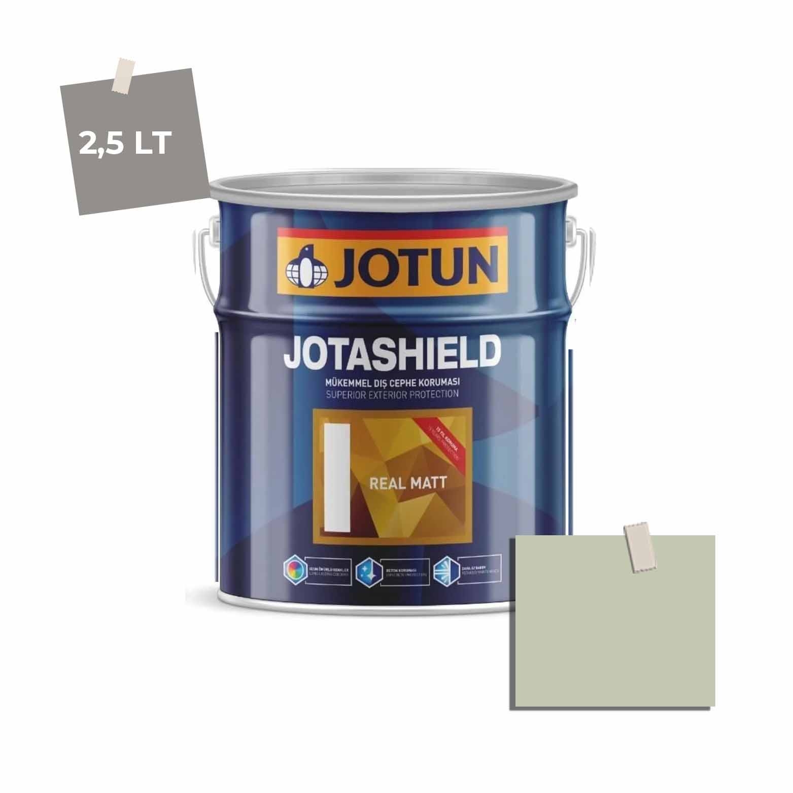 Jotun Jotashield Real Matt 2,25 Lt Dusk Green 7038 Ncs 2010-G44Y