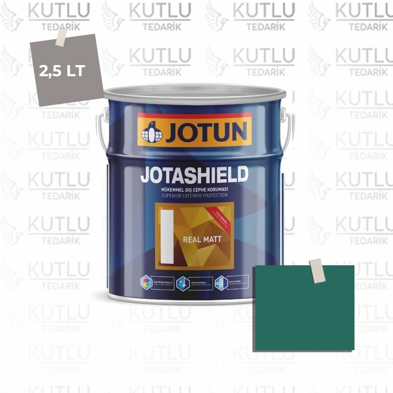 Jotun Jotashield Real Matt 2,25 Lt Green Odyssey 6241 Ncs S5040-B70G