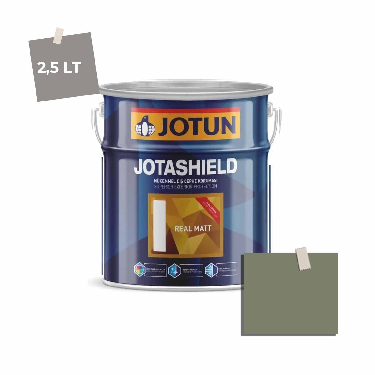 Jotun Jotashield Real Matt 2,25 Lt Green Smoke 7052 Ncs 5414-G47Y