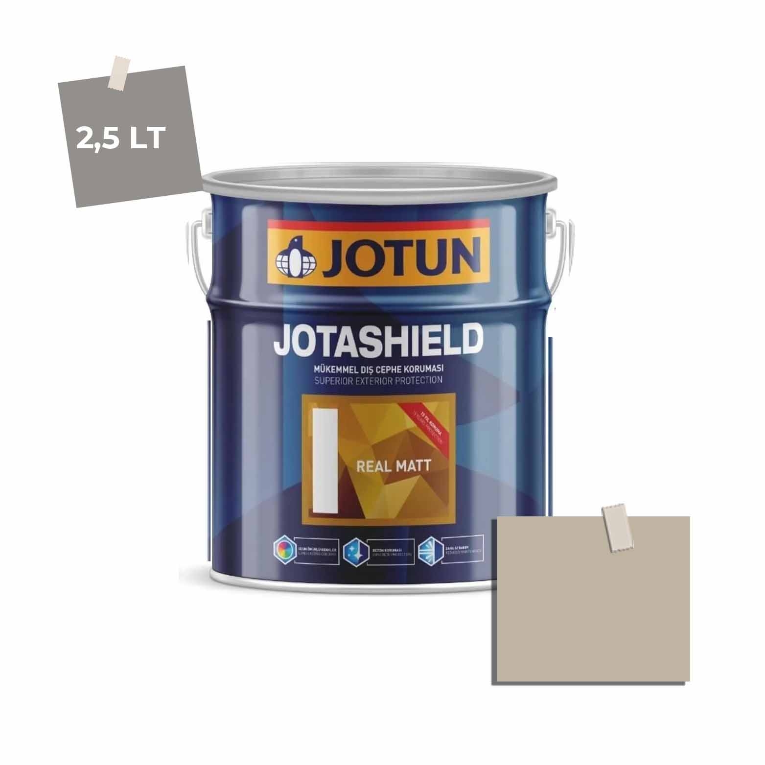 Jotun Jotashield Real Matt 2,25 Lt Lys Gra Umbra 1283 Ncs 2806-Y22R