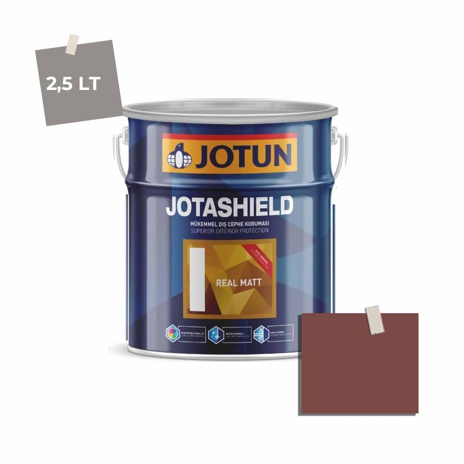 Jotun Jotashield Real Matt 2,25 Lt Red Leather 0572 Ncs 5136-Y87R