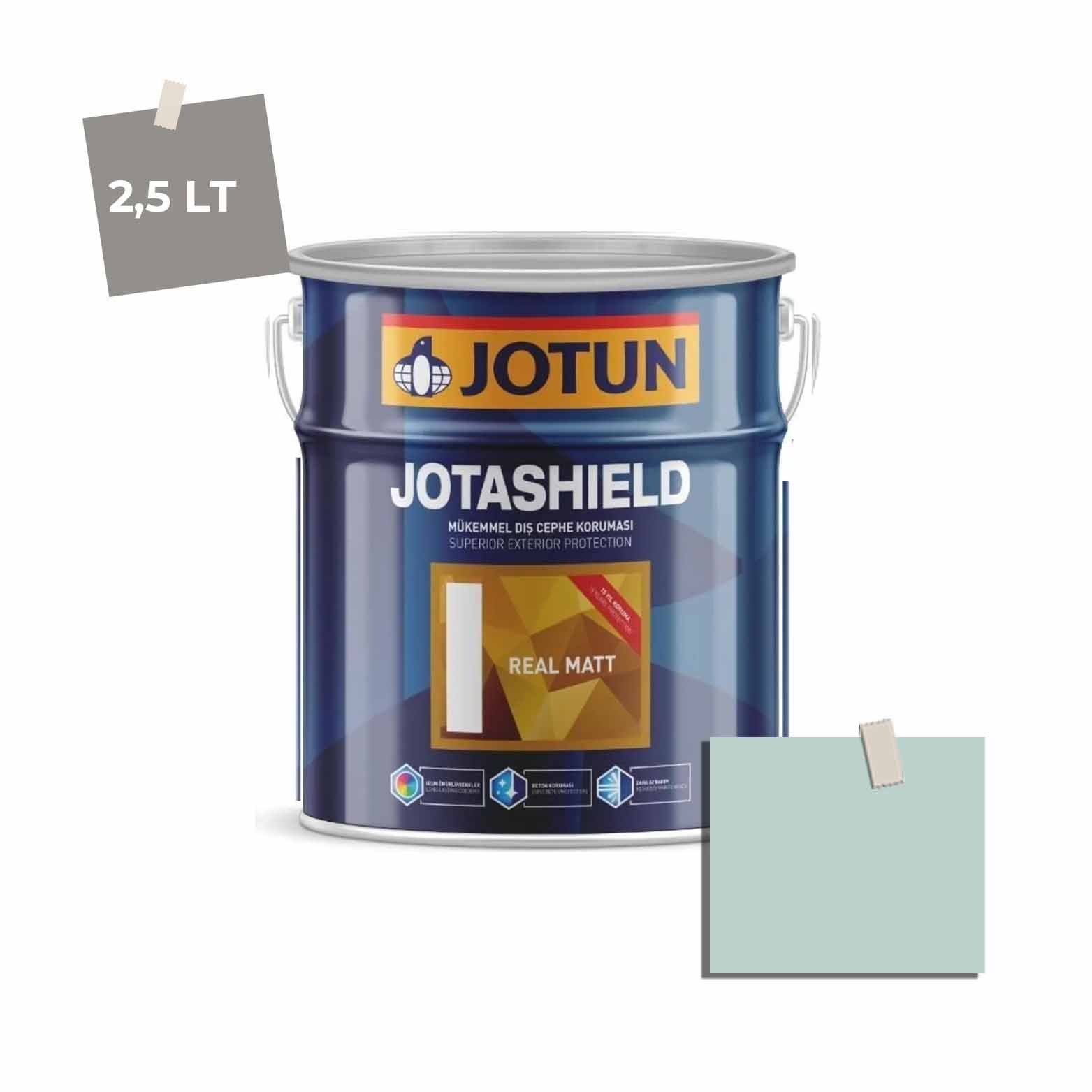 Jotun Jotashield Real Matt 2,25 Lt Sea Mist 6253 Ncs S1510-B50G