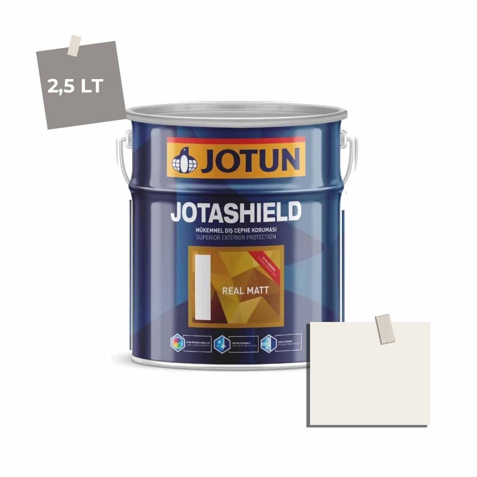 Jotun Jotashield Real Matt 2,25 Lt Soyamilk 1105 Ncs 0502-Y08R