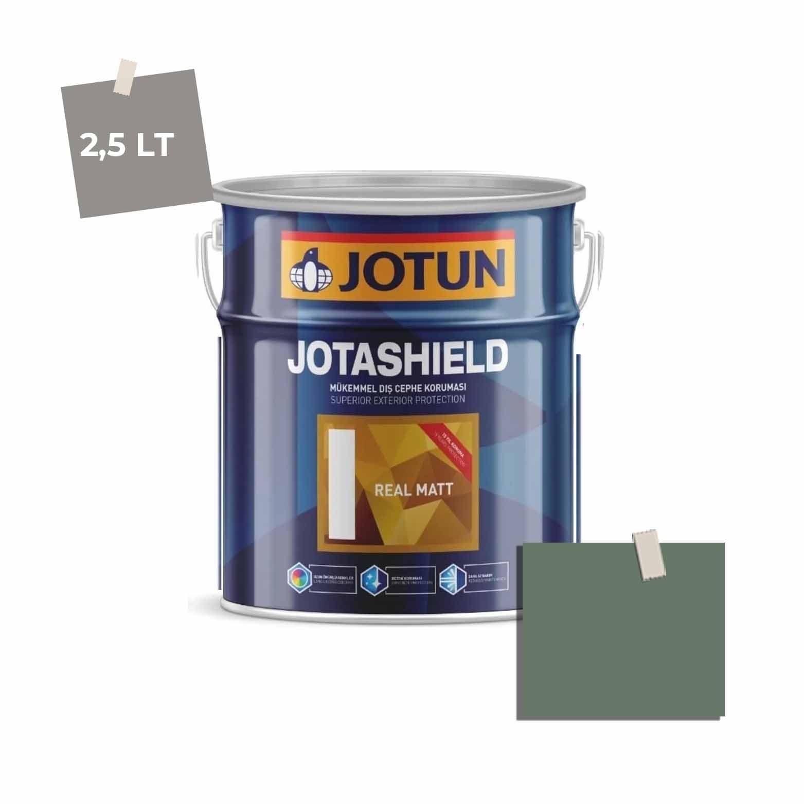 Jotun Jotashield Real Matt 2,25 Lt Spruce 7041 Ncs 5615-G13Y