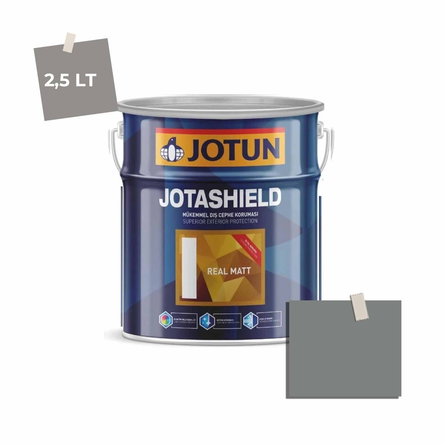 Jotun Jotashield Real Matt 2,25 Lt Stylish Grey 7395 Ncs S5502-G