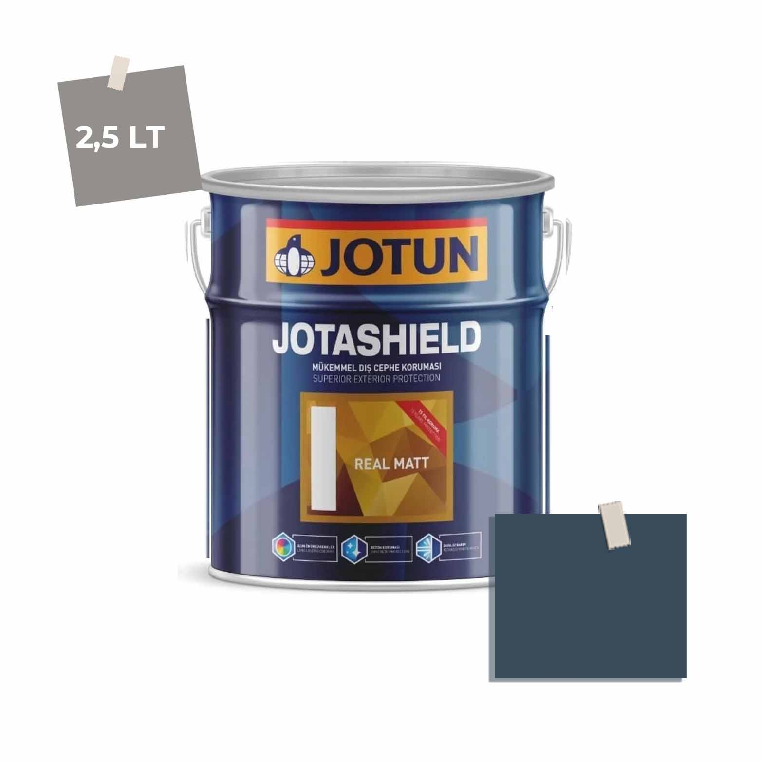 Jotun Jotashield Real Matt 2,25 Lt The Abyss 4400 Ncs S7020-R90B