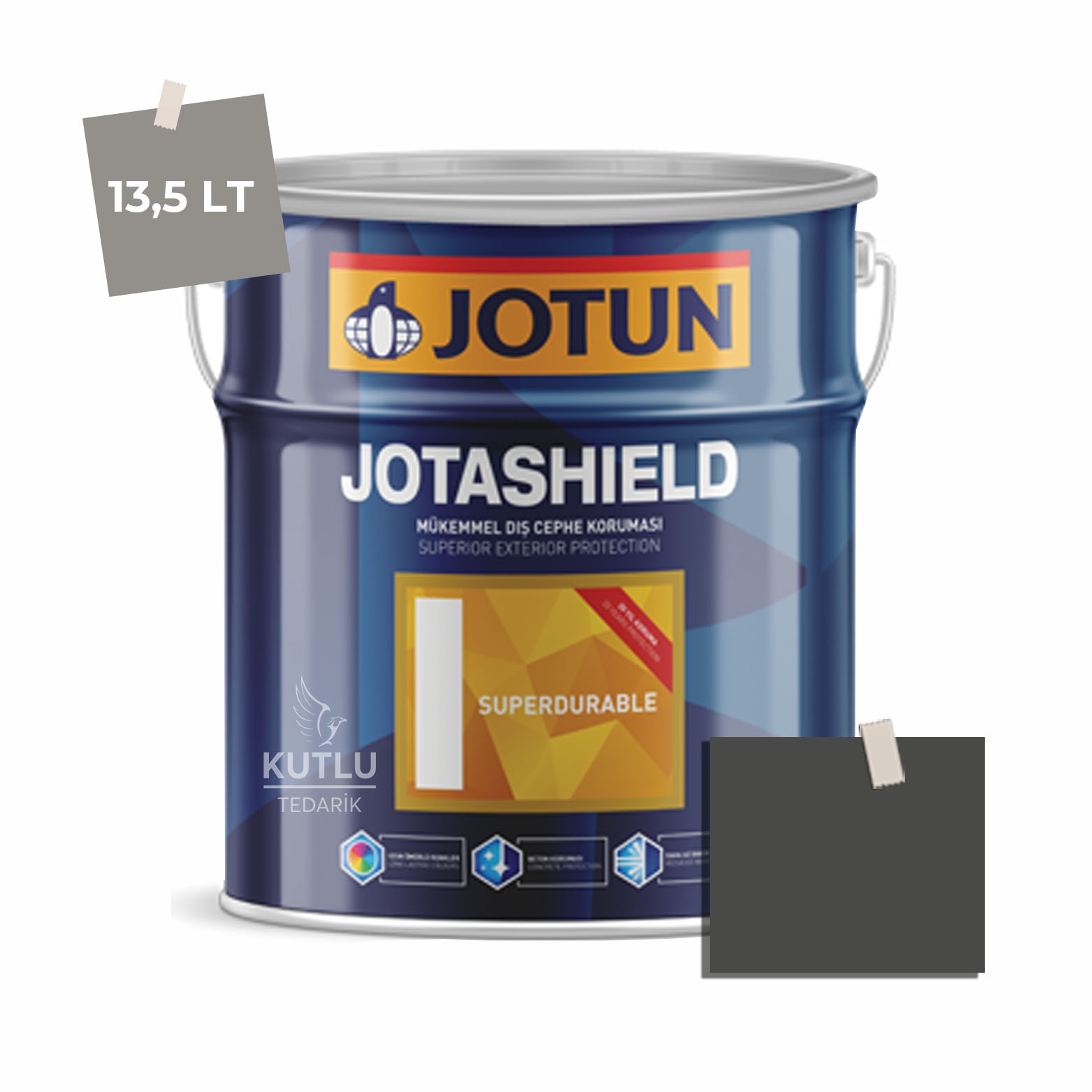 Jotun Jotashield Superdurable 13,5 Lt Blackened Black 9938 Ncs S8500-N