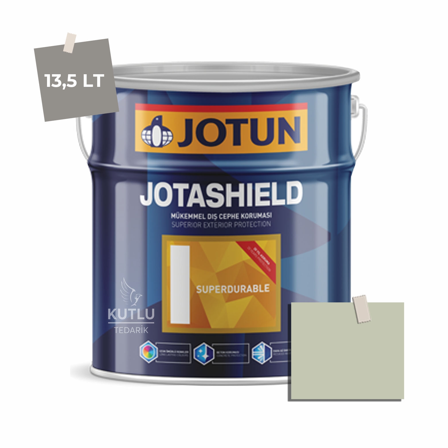 Jotun Jotashield Superdurable 13,5 Lt Dusk Green 7038 Ncs 2010-G44Y