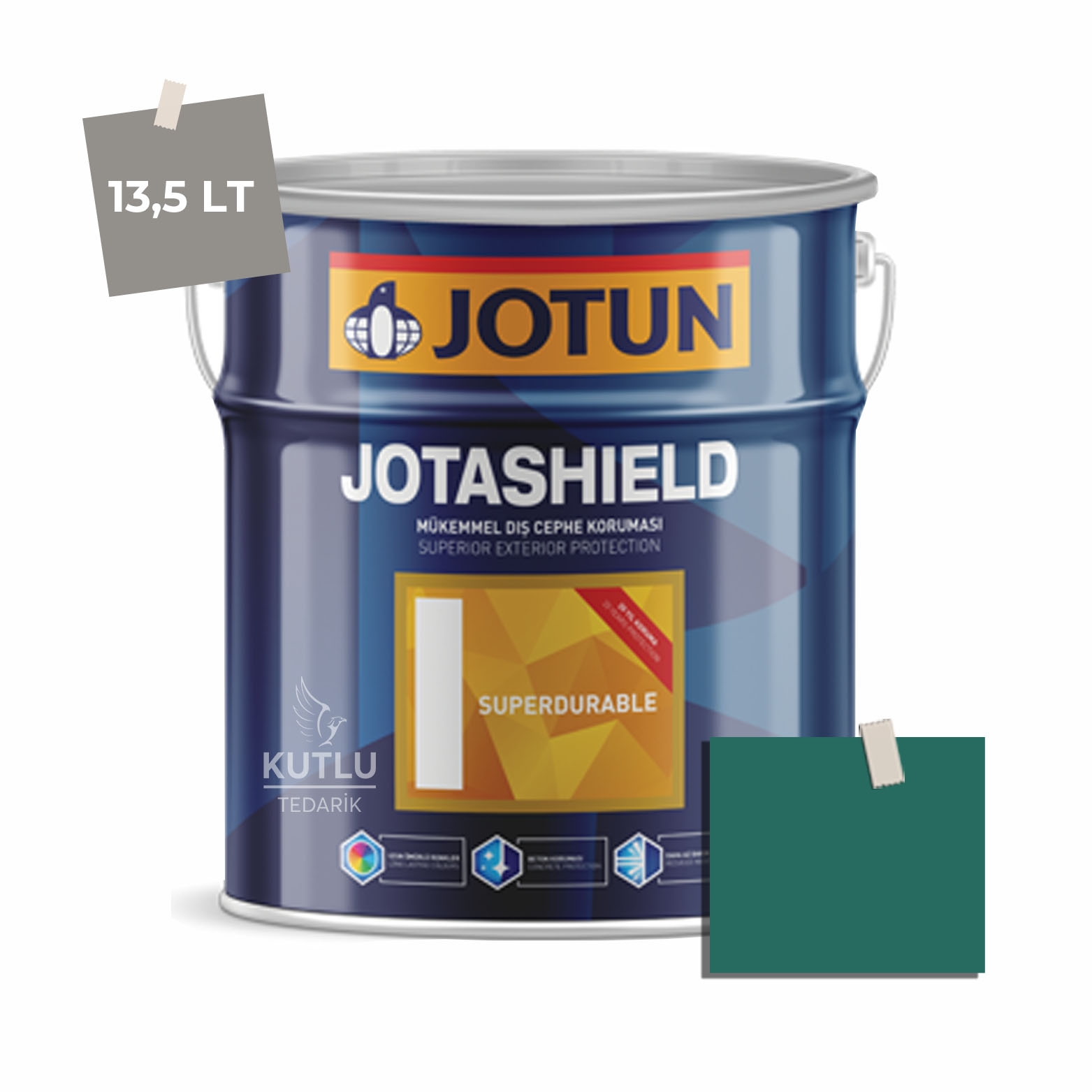 Jotun Jotashield Superdurable 13,5 Lt Green Odyssey 6241 Ncs S5040-B70G