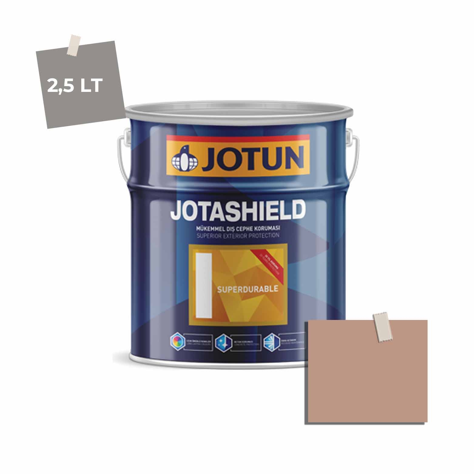 Jotun Jotashield Superdurable 2,25 Lt Antique Brass 2011 Ncs S3020-Y60R