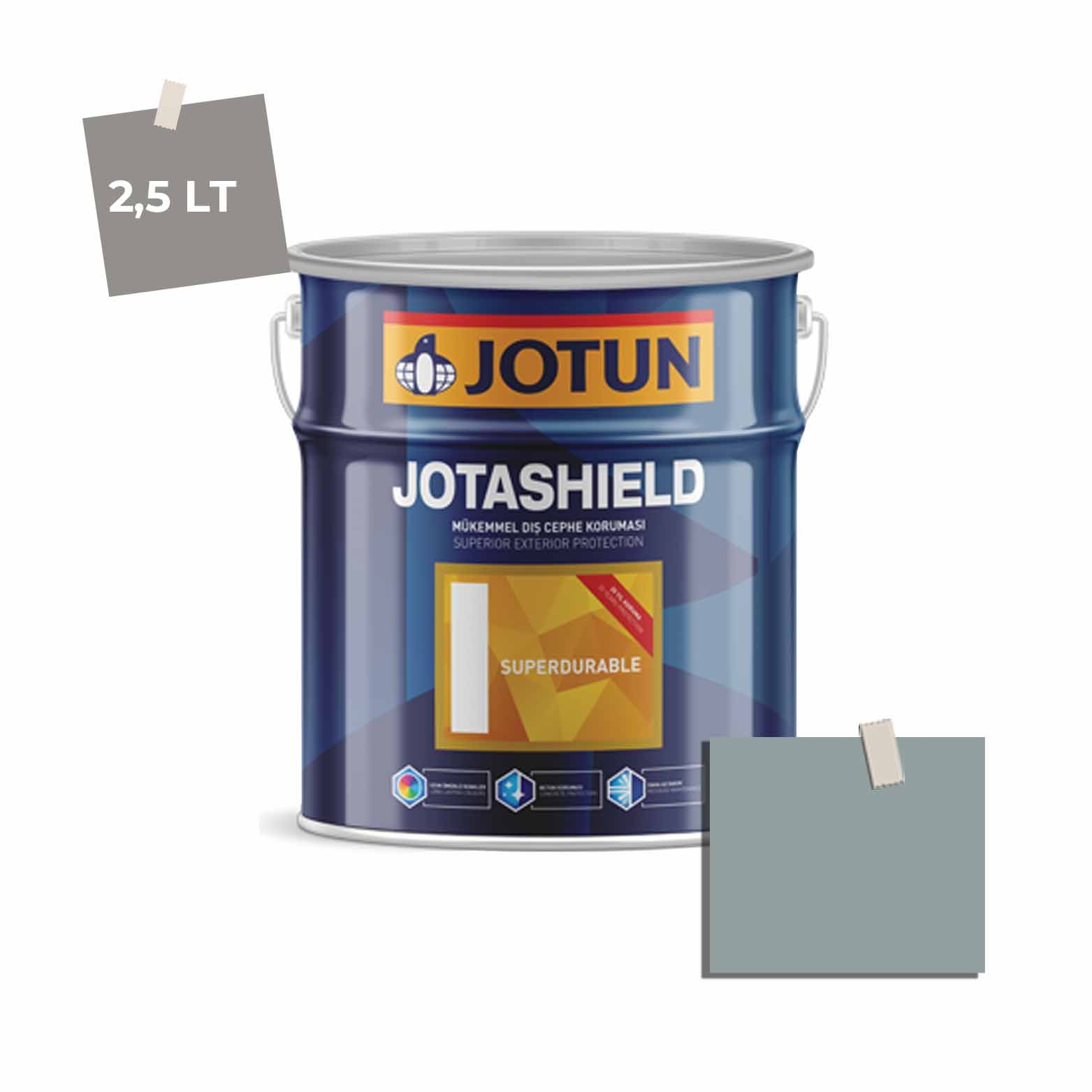 Jotun Jotashield Superdurable 2,25 Lt Athenian Blue 6128 Ncs S4010-B50G