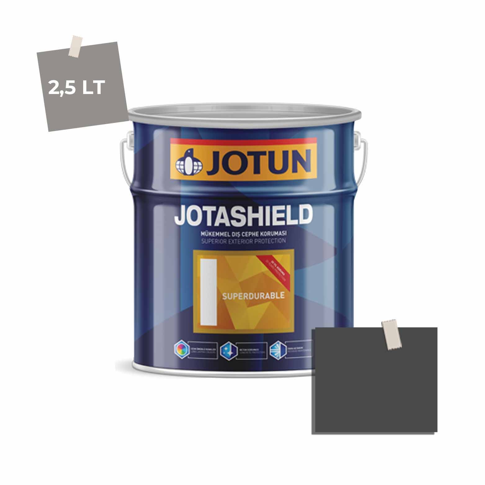 Jotun Jotashield Superdurable 2,25 Lt Bleckened Black 9938 Ncs S8500-N