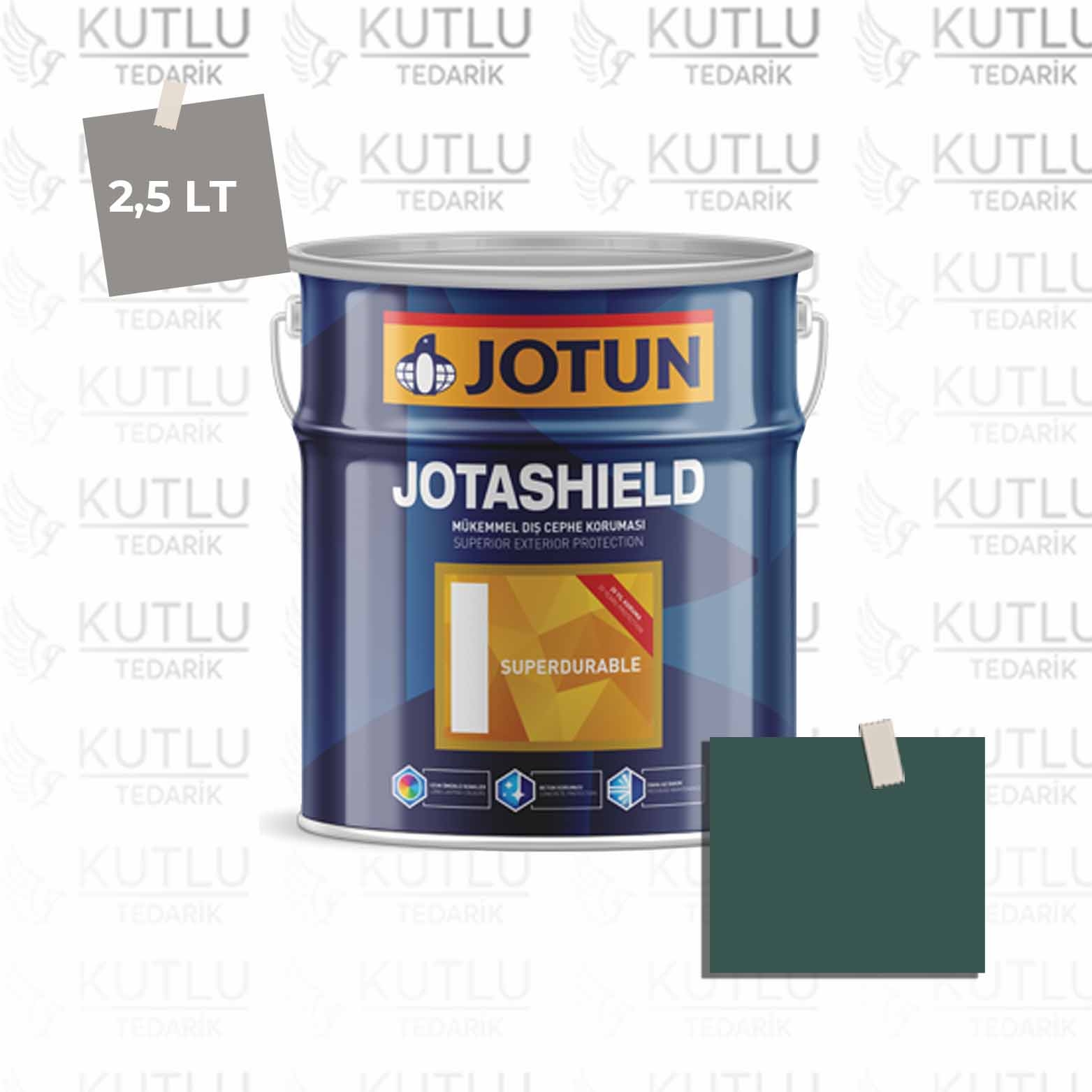 Jotun Jotashield Superdurable 2,25 Lt Classic Green 6243 Ncs S7020-B70G