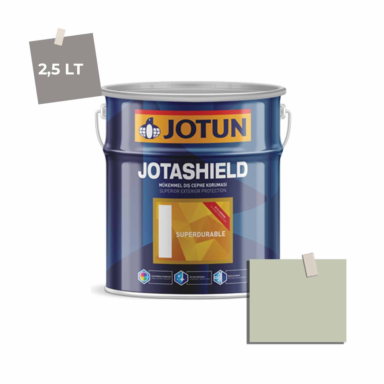 Jotun Jotashield Superdurable 2,25 Lt Dusk Green 7038 Ncs 2010-G44Y