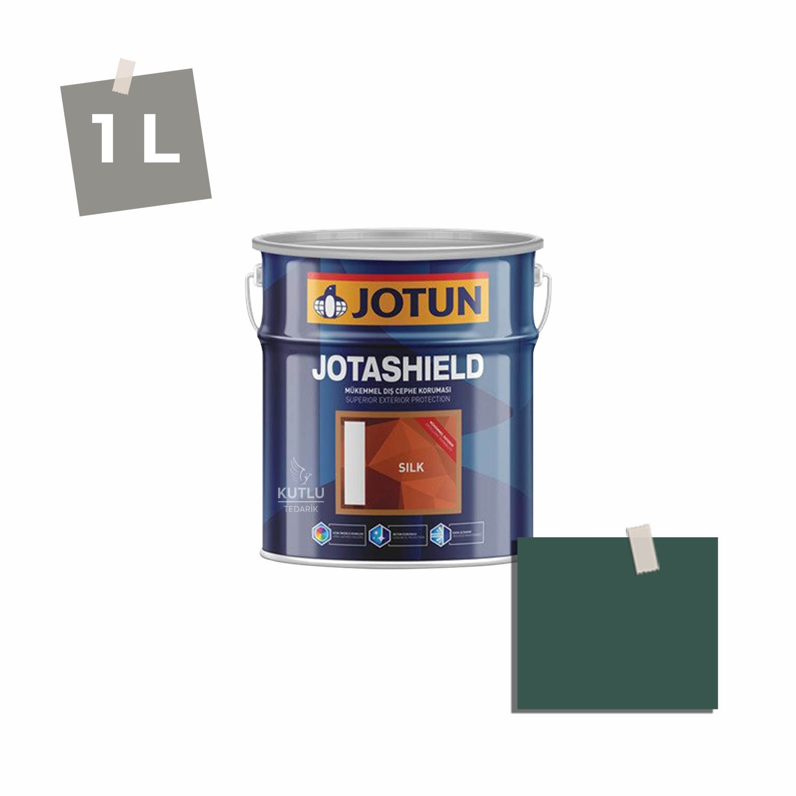 Jotun Jotashield Topcoat Silk 1 Lt 6243 Classic Green Ncs S7020-B70G