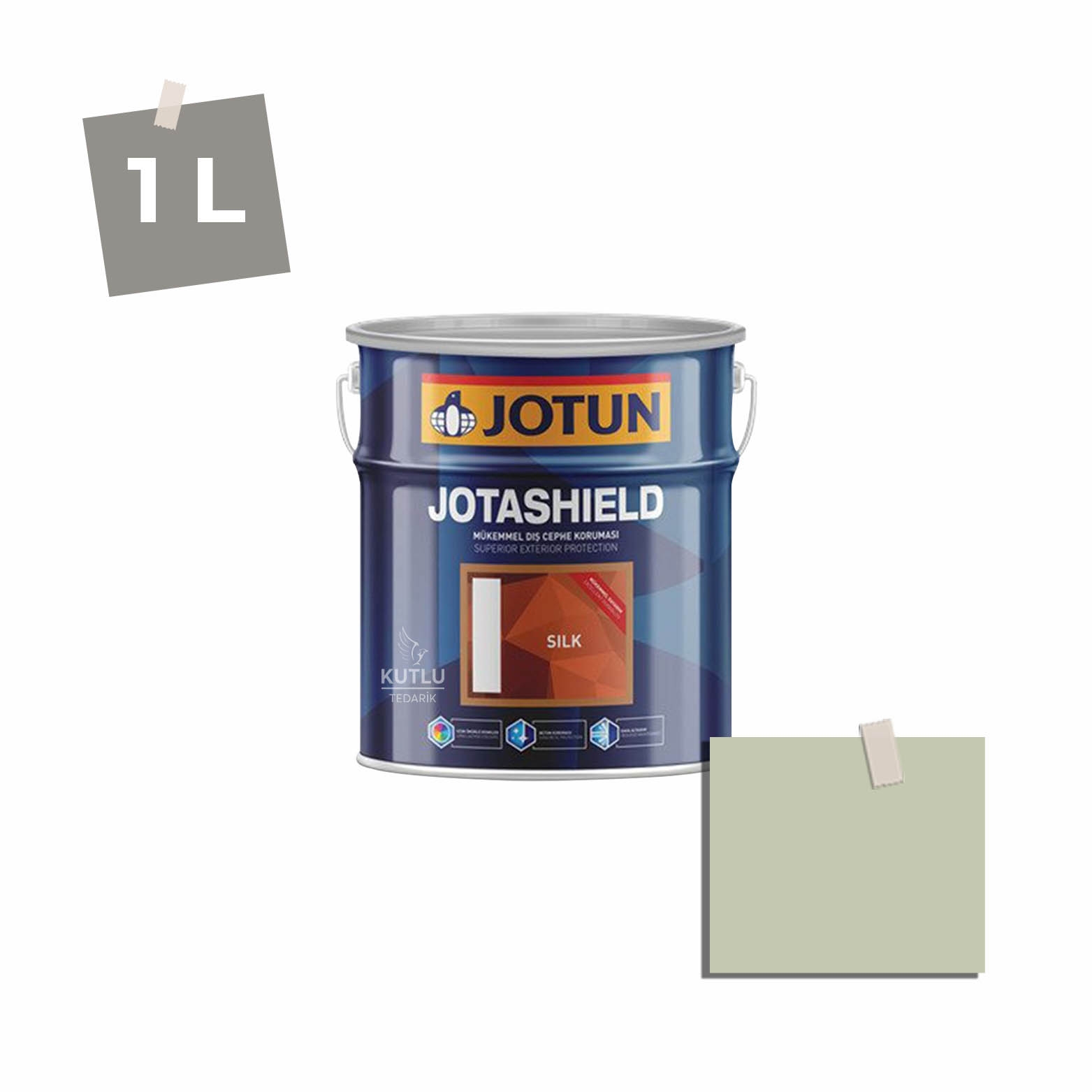 Jotun Jotashield Topcoat Silk 1 Lt 7038 Dusk Green Ncs 2010-G44Y