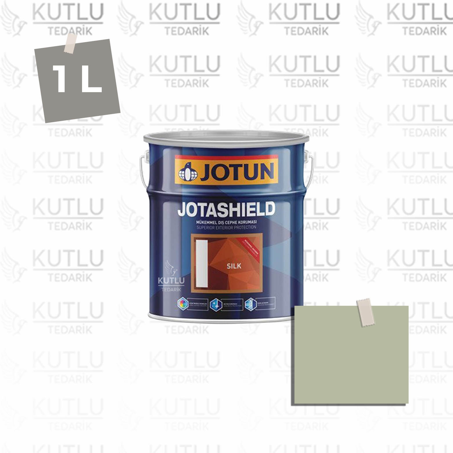 Jotun Jotashield Topcoat Silk 1 Lt 7039 Light Moss Ncs 2512-G39Y