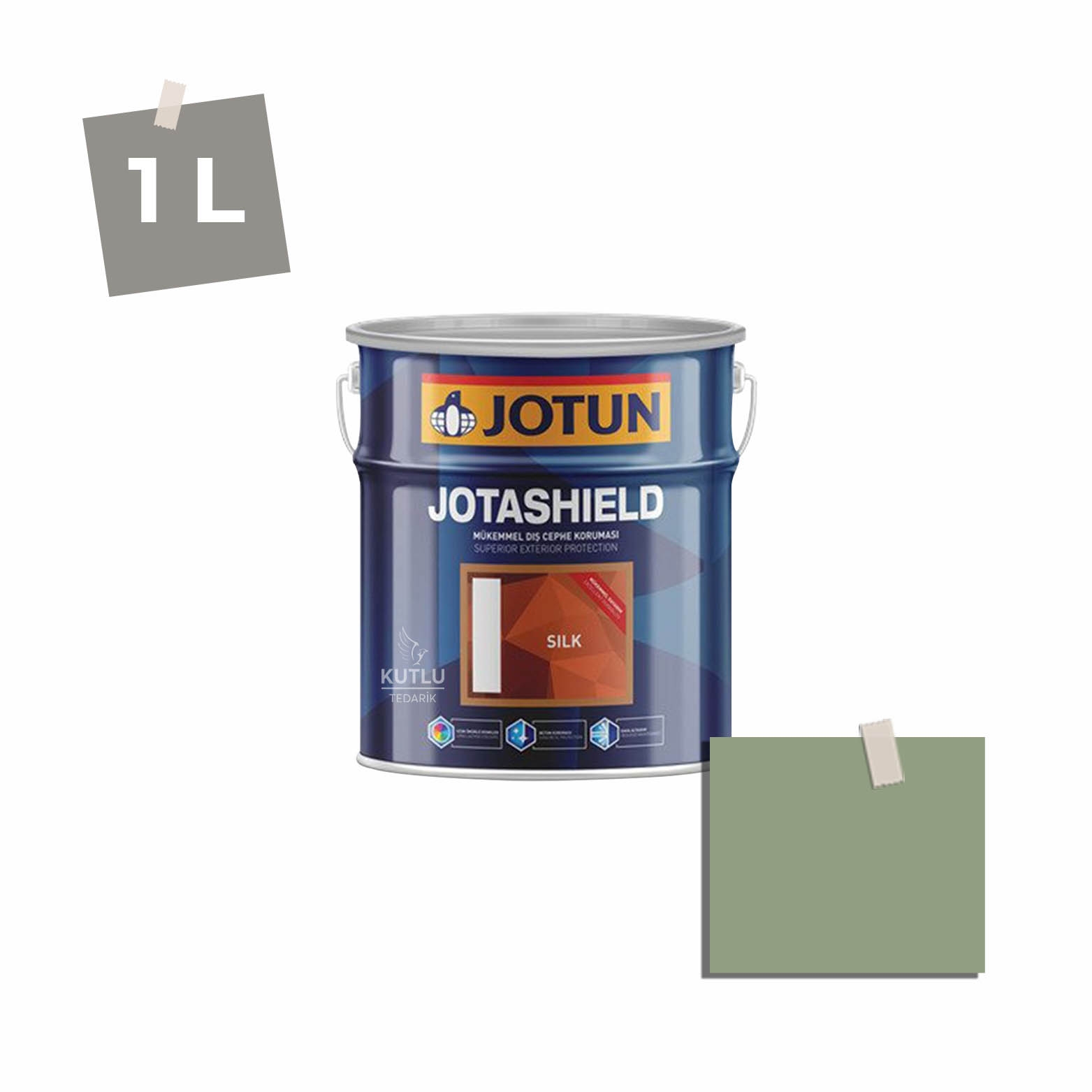 Jotun Jotashield Topcoat Silk 1 Lt 7040 Cypress Ncs 3718-G31Y