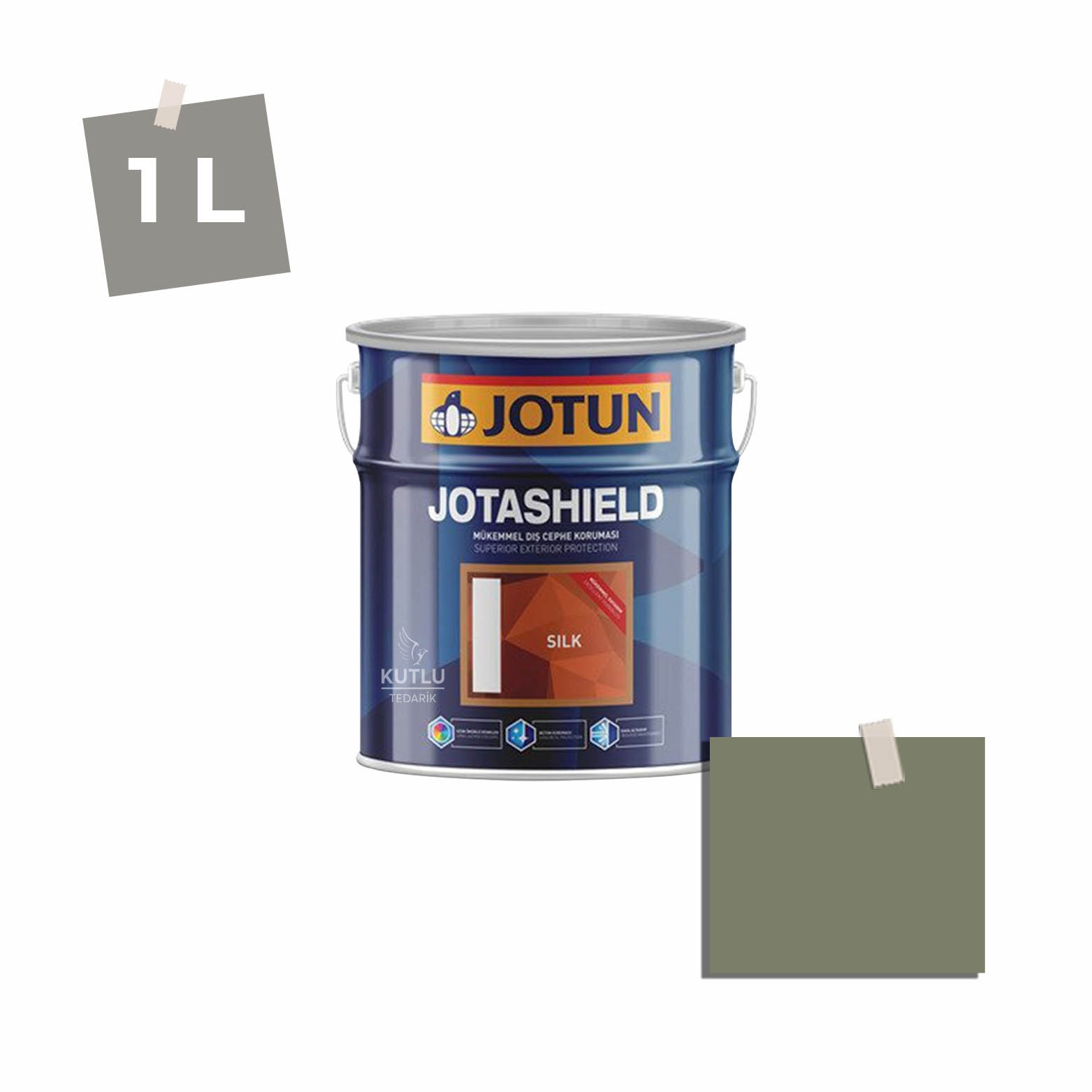 Jotun Jotashield Topcoat Silk 1 Lt 7052 Green Smoke Ncs 5414-G47Y