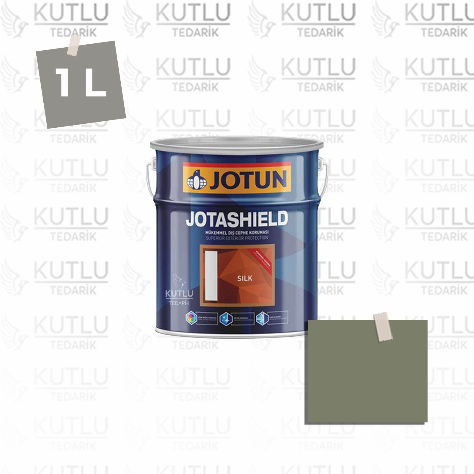 Jotun Jotashield Topcoat Silk 1 Lt 7052 Green Smoke Ncs 5414-G47Y