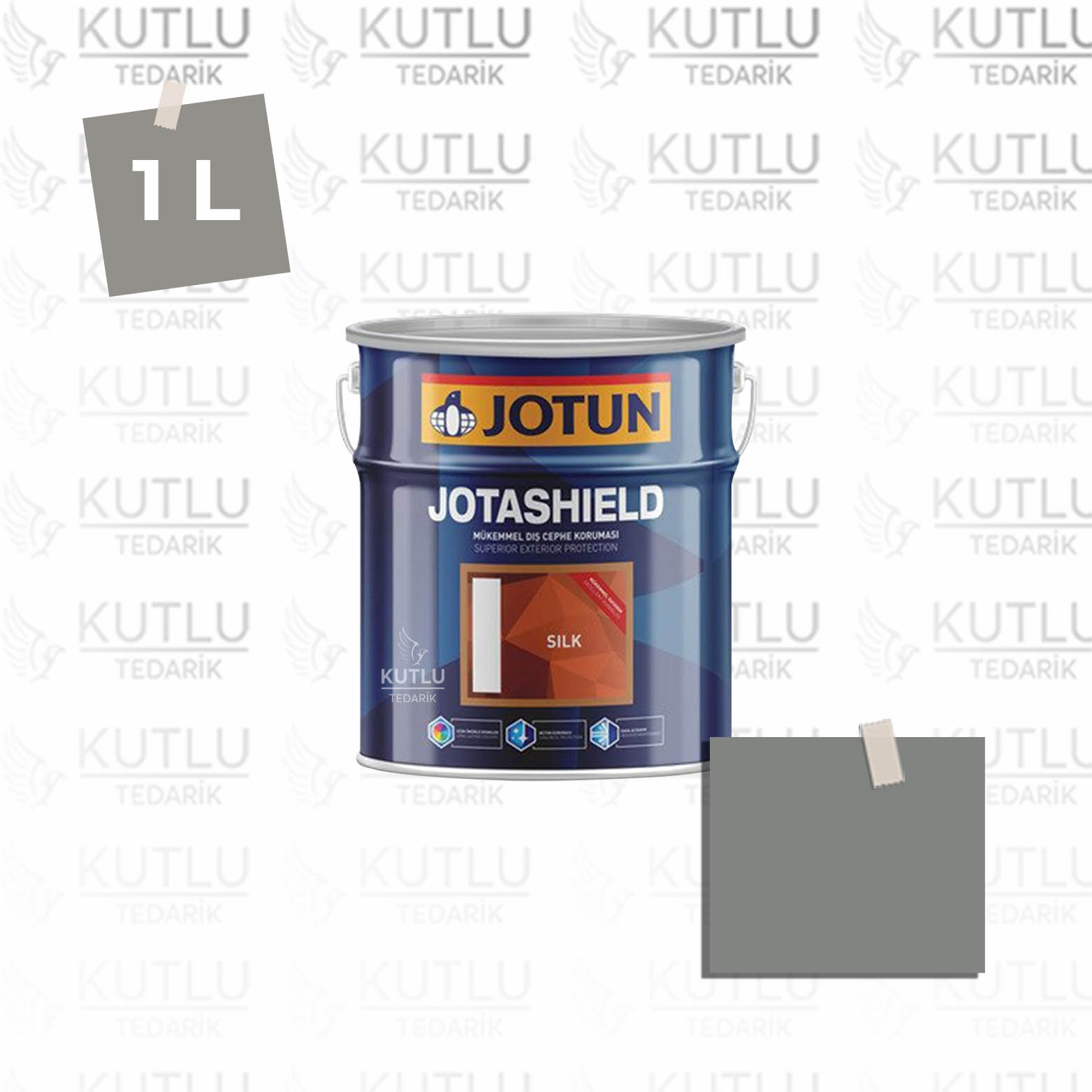 Jotun Jotashield Topcoat Silk 1 Lt 7395 Stylish Grey Ncs S5502-G