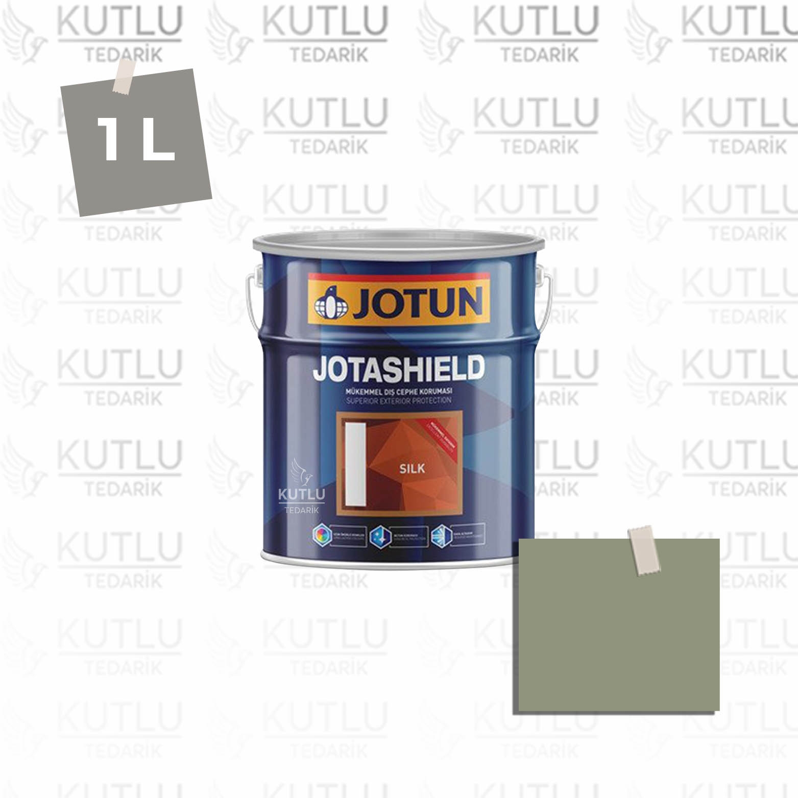 Jotun Jotashield Topcoat Silk 1 Lt 8079 Soft Green Ncs 4314-G50Y