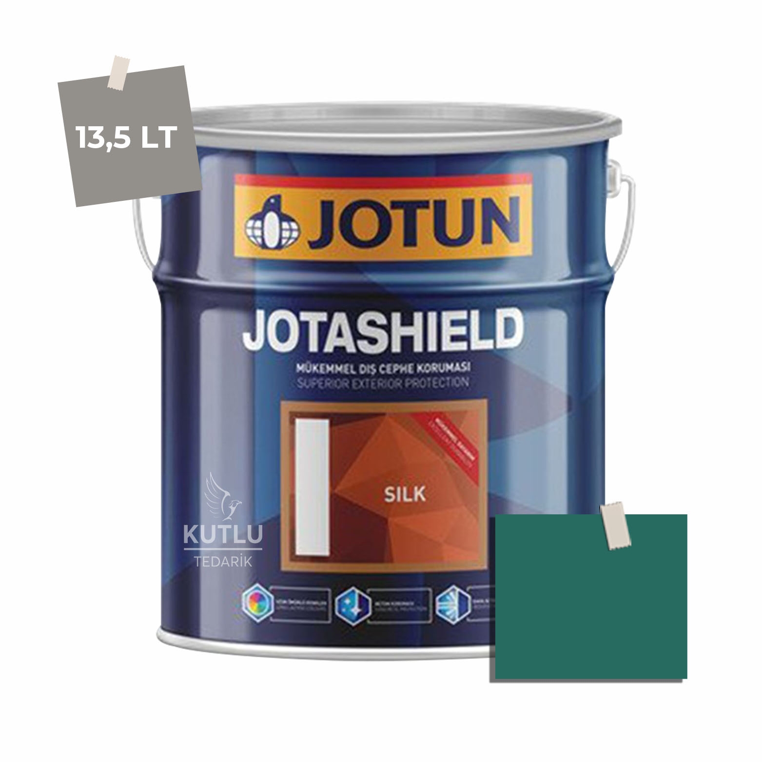 Jotun Jotashield Topcoat Silk 13,5 Lt Green Odyssey 6241 Ncs S5040-B70G