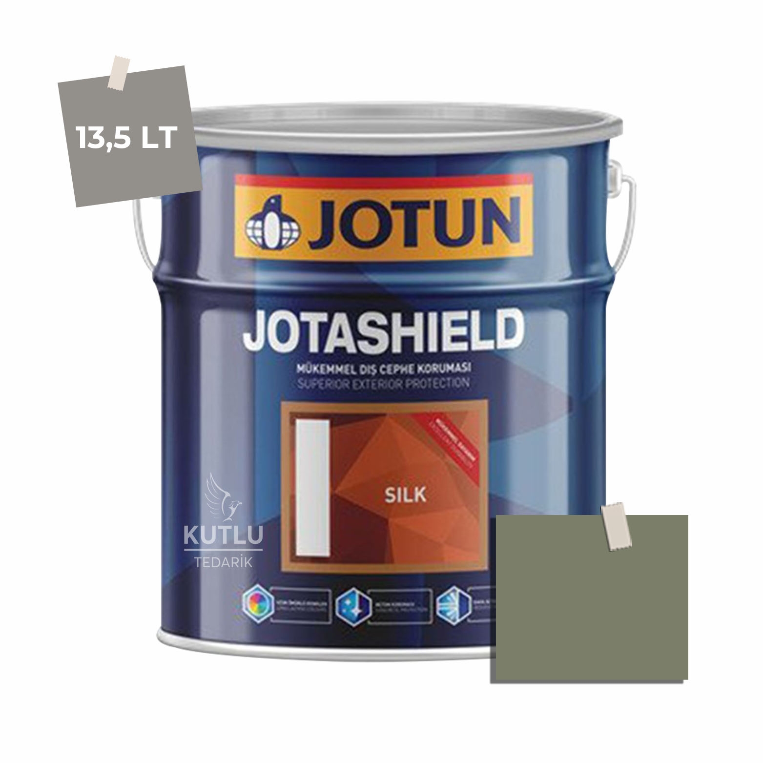 Jotun Jotashield Topcoat Silk 13,5 Lt Green Smoke 7052 Ncs 5414-G47Y