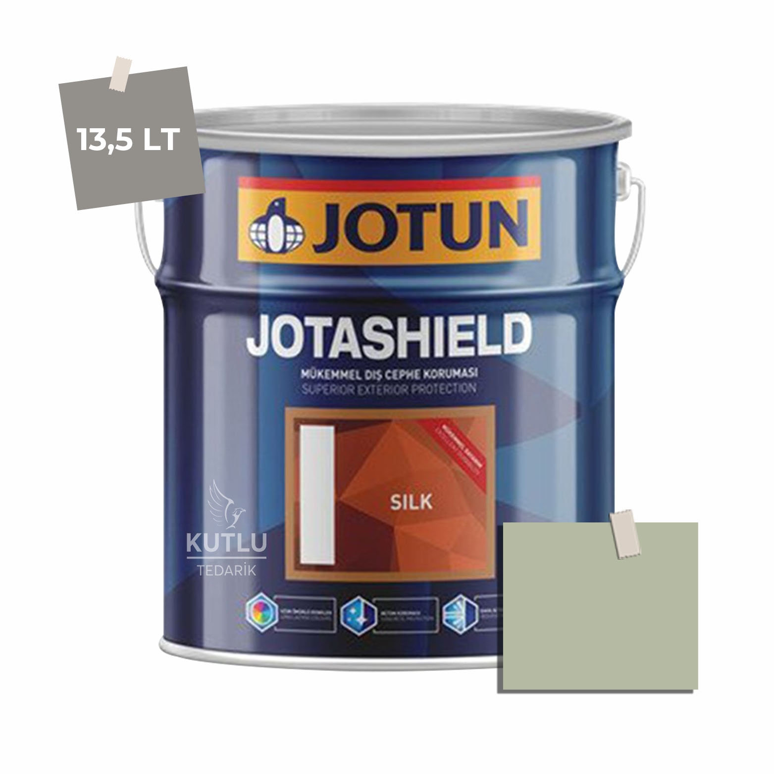 Jotun Jotashield Topcoat Silk 13,5 Lt Light Moss 7039 Ncs 2512-G39Y