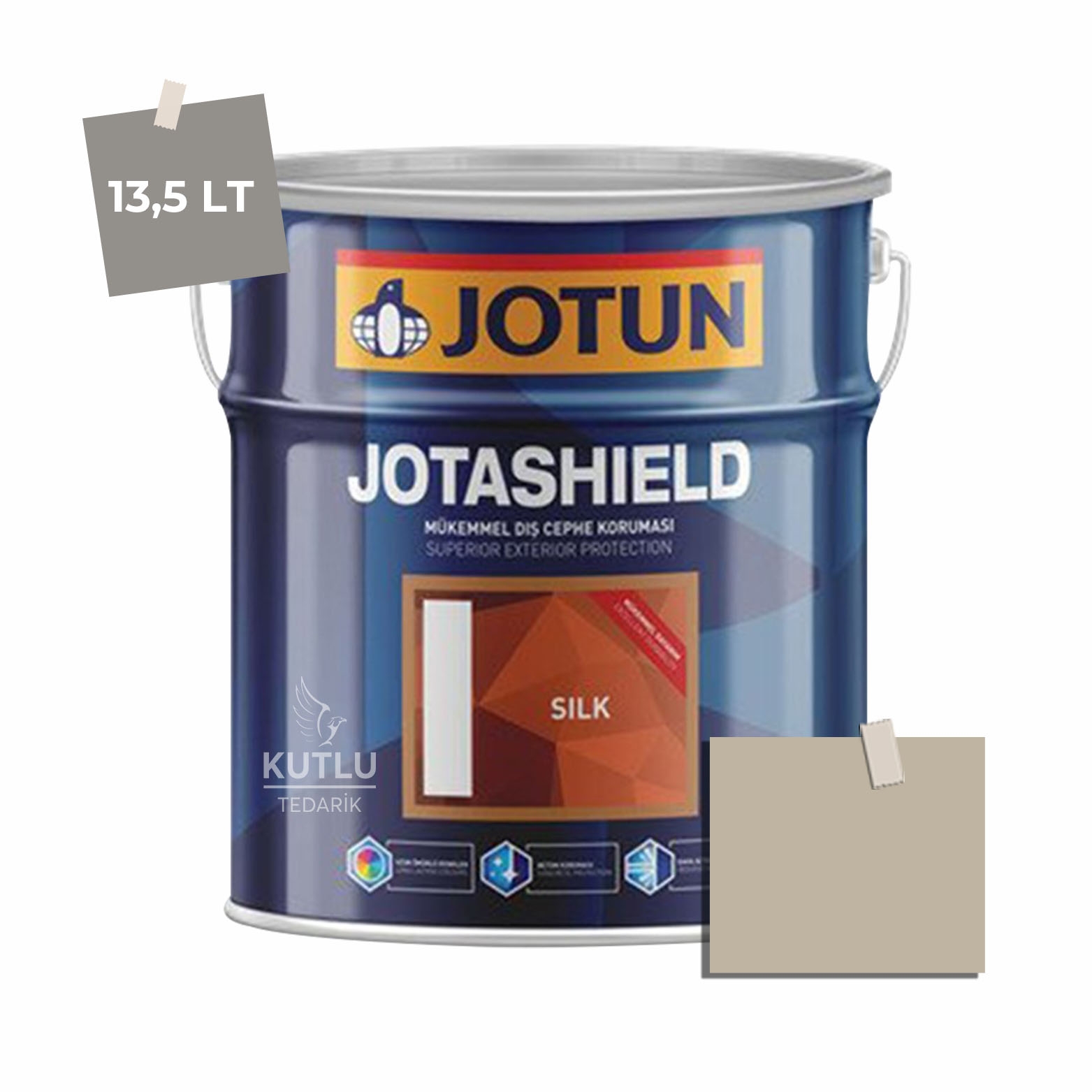 Jotun Jotashield Topcoat Silk 13,5 Lt Lys Gra Umbra 1283 Ncs 2806-Y22R