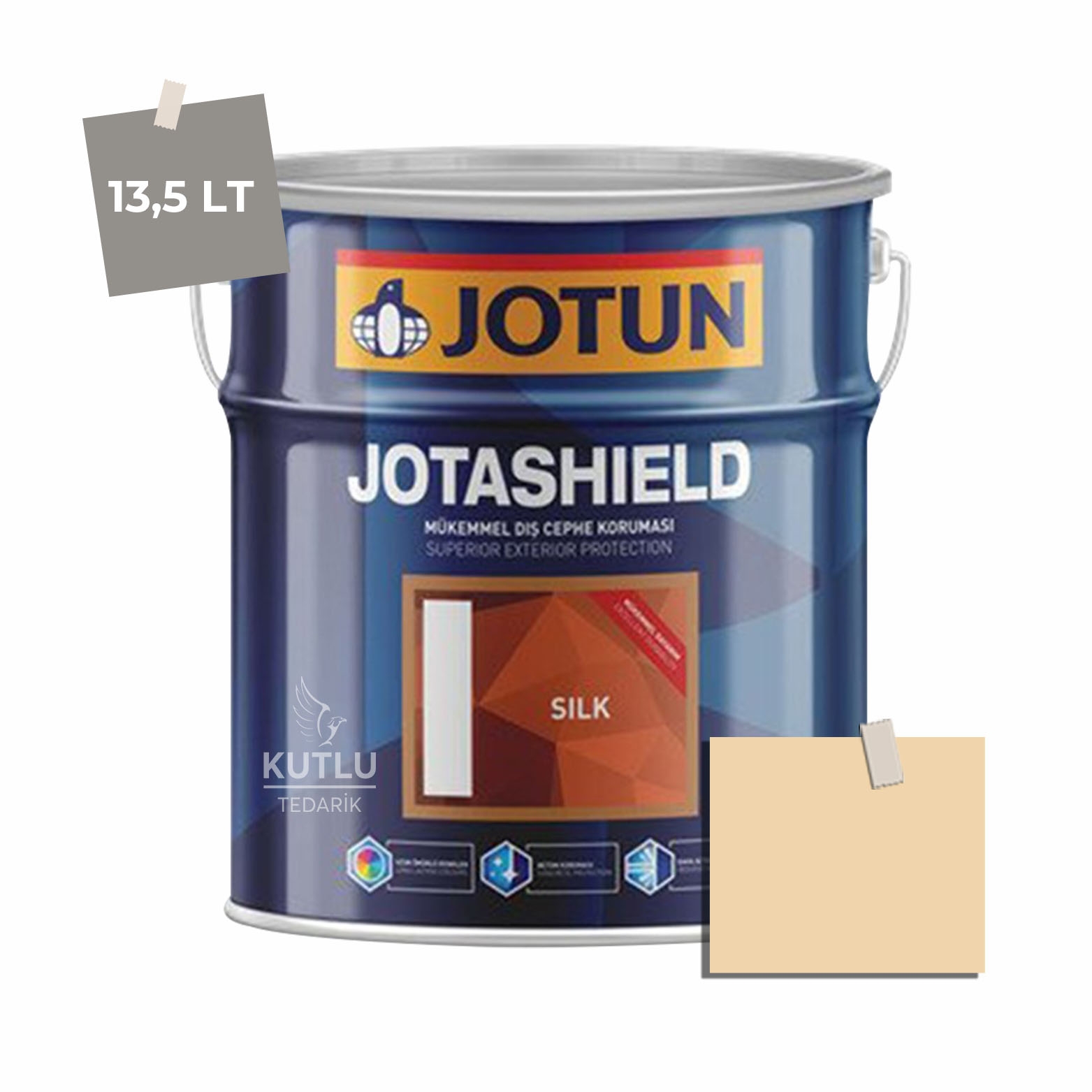 Jotun Jotashield Topcoat Silk 13,5 Lt Teal Beige 1966 Ncs S1015-Y20R