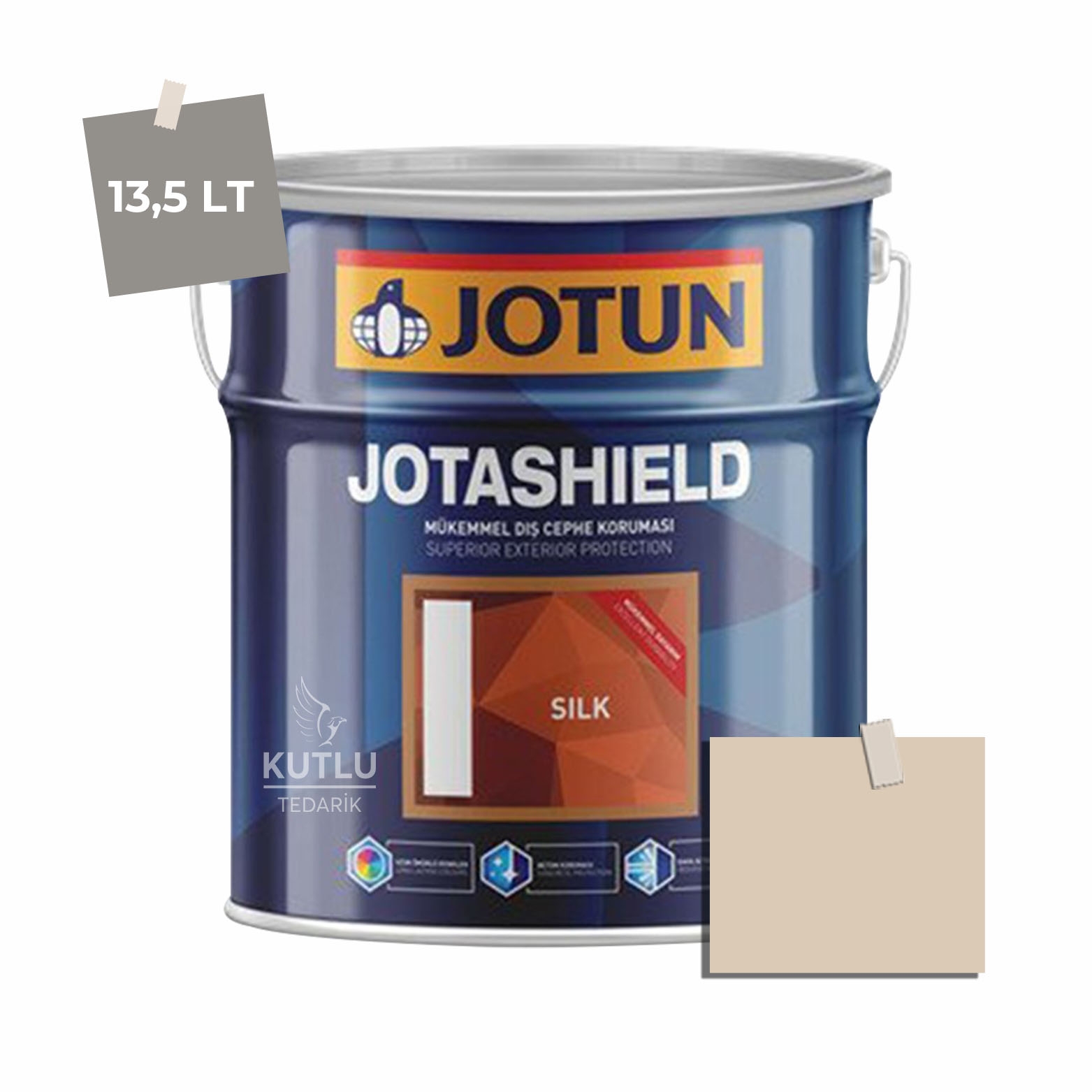 Jotun Jotashield Topcoat Silk 13,5 Lt Wood Smoke 0568 Ncs 1607-Y41R