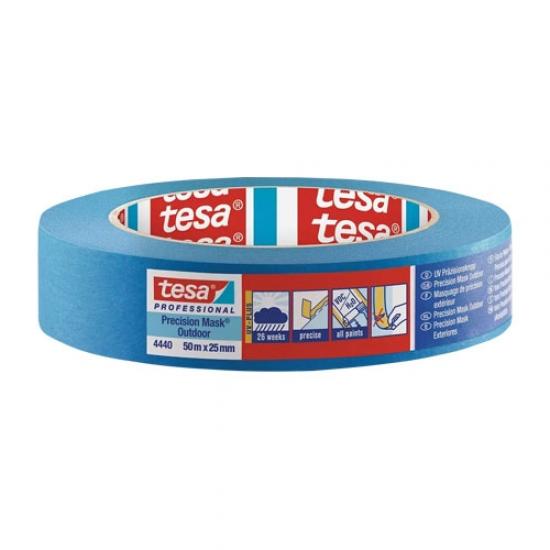 Tesa 4440 Mavi Dış Mekan Kesin Kenar Ressam Maskeleme Bandı 50m x 25mm