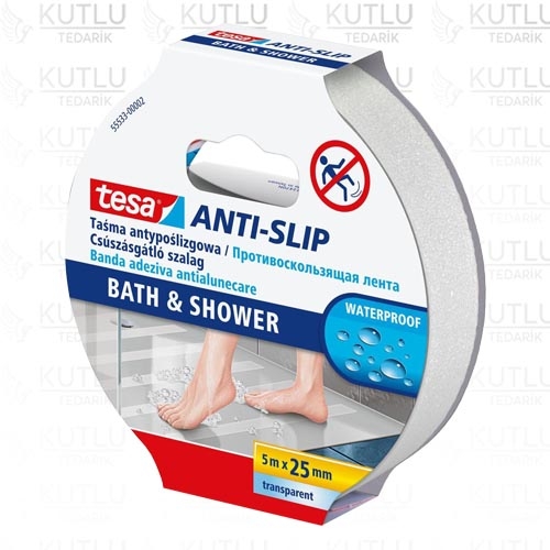 Tesa 55533 Anti Slip Islak Zemin için Kaydırmaz Bant 5M x 25MM